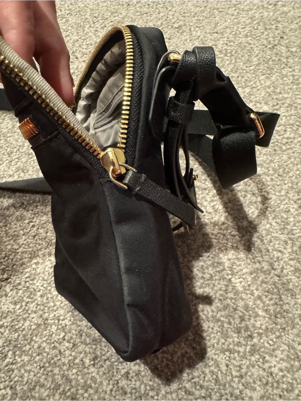 Tumi Voyageur Persia Crossbody Black with Gold Hardware - Picture 12 of 13